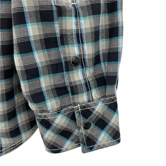 Men's Marc Ecko Plaid Shirt Casual 9825 Sz Large S - Picture 5 of 6